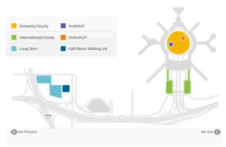 San Francisco Main Parking Garage Map